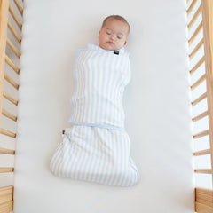 Sleep Bag Swaddler in Small Mist Stripe 1.0