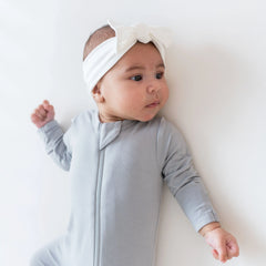 Knotted Bow Headband in Cloud