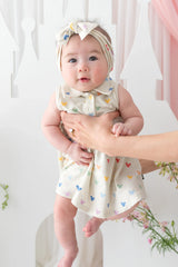 Polo Bodysuit Dress in Pastel Mickey Mouse