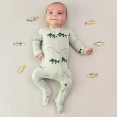 Zippered Footie in Fishing