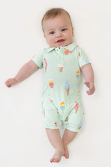 Polo Shortall in Mint Ice Cream