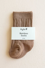 Knee High Socks in Latte