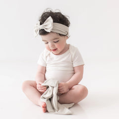 Bow Headband in Oat