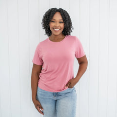 Women's Crew Neck Tee in Apple Blossom