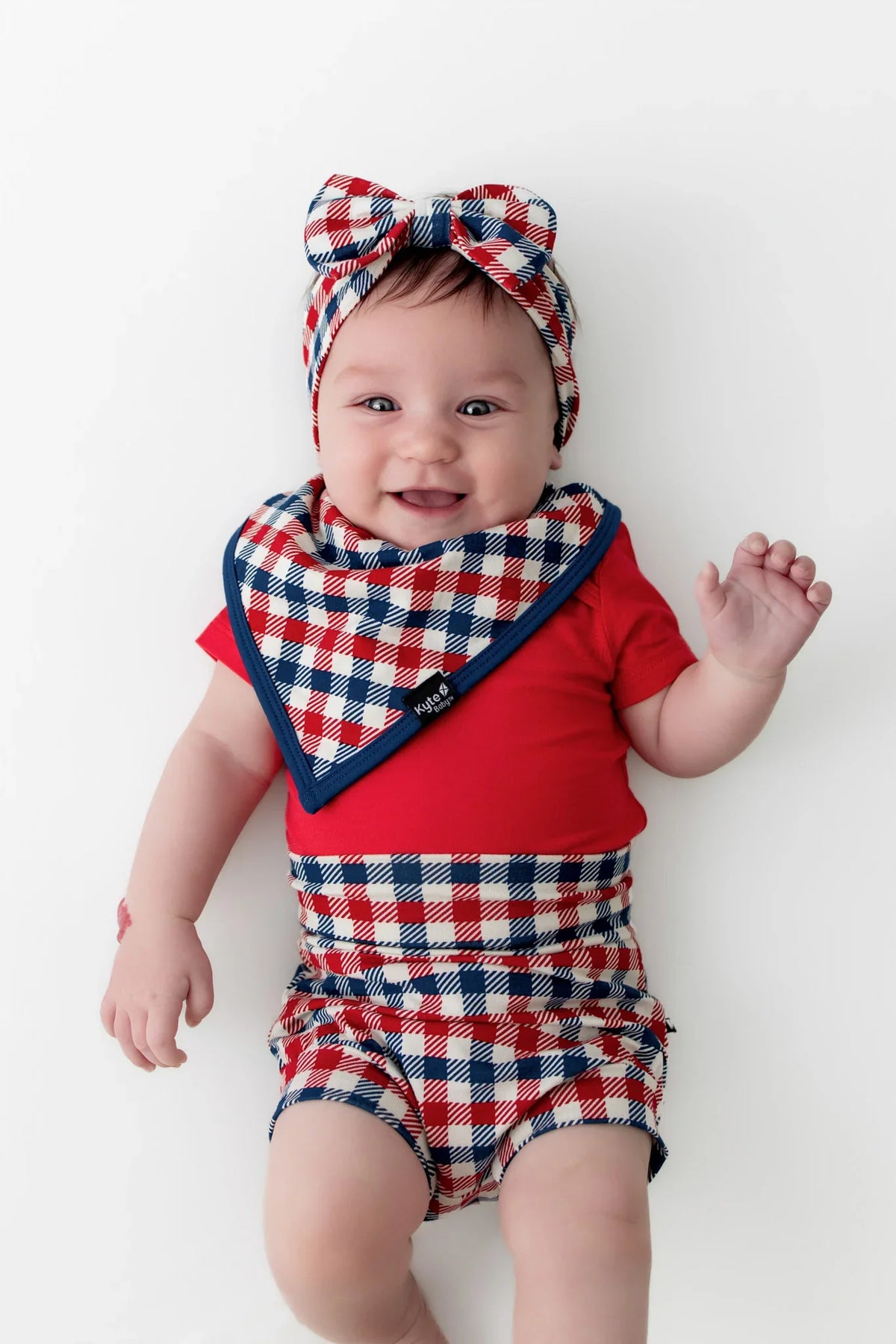 Bib in Patriotic Gingham