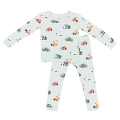 Long Sleeve Pajamas in City Vehicles