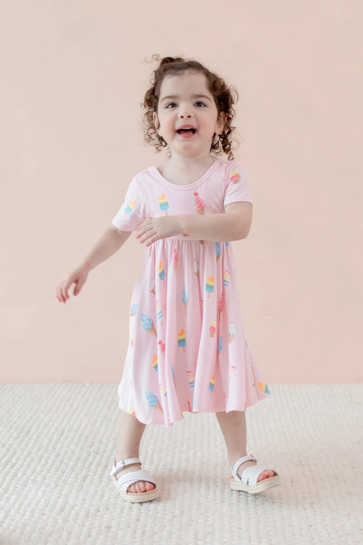 Twirl Dress in Sakura Ice Cream