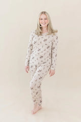 Women's Jogger Pajama Set in Classic Cowboy