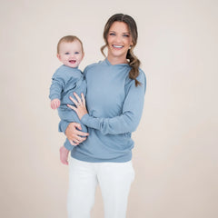 French Terry Jogger Set in Slate