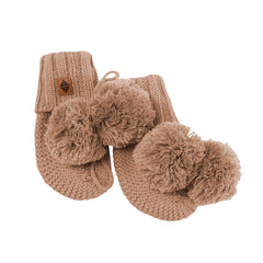 Knit Booties in Latte