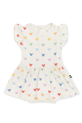 Twirl Bodysuit Dress in Pastel Mickey Mouse
