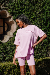 Women’s Biker Short Set in Thistle