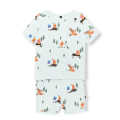 Short Sleeve Jogger Set in Winnie the Pooh Hundred Acre Wood