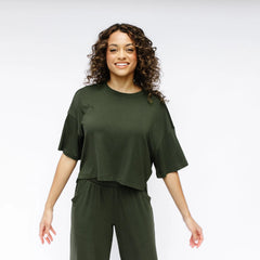 Women's Short Sleeve Tee in Fir