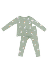 Long Sleeve Pajamas in Silly Goose