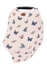 Car Seat Cover in Blush Butterfly