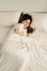 Bamboo Sateen Sheet Set in Champagne