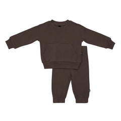 French Terry Jogger Set in Espresso