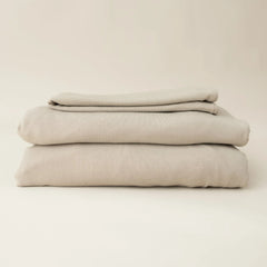 Fitted Sheet with Pillowcases in Almond