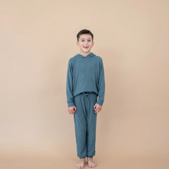 Ribbed Jogger Pant in Atlantic