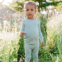 Long Sleeve Pajamas in Sage