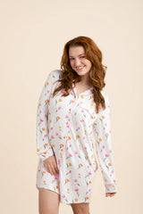 Long Sleeve Women’s Nightshirt in Tulip