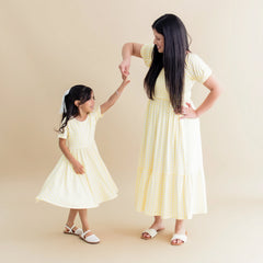 Twirl Dress in Gingham Chamomile