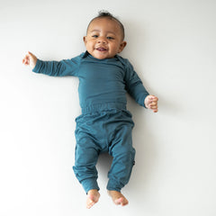 Long Sleeve Bodysuit in Atlantic