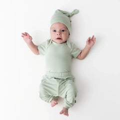 Knotted Cap in Basil