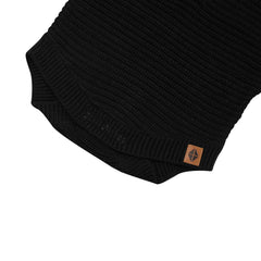 Chunky Knit Romper in Midnight