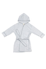 Hooded Bath Robe in Storm