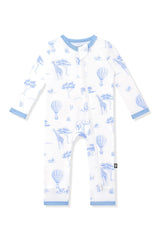 Zippered Romper in Toile Safari