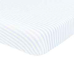 Crib Sheet in Small Mist Stripe