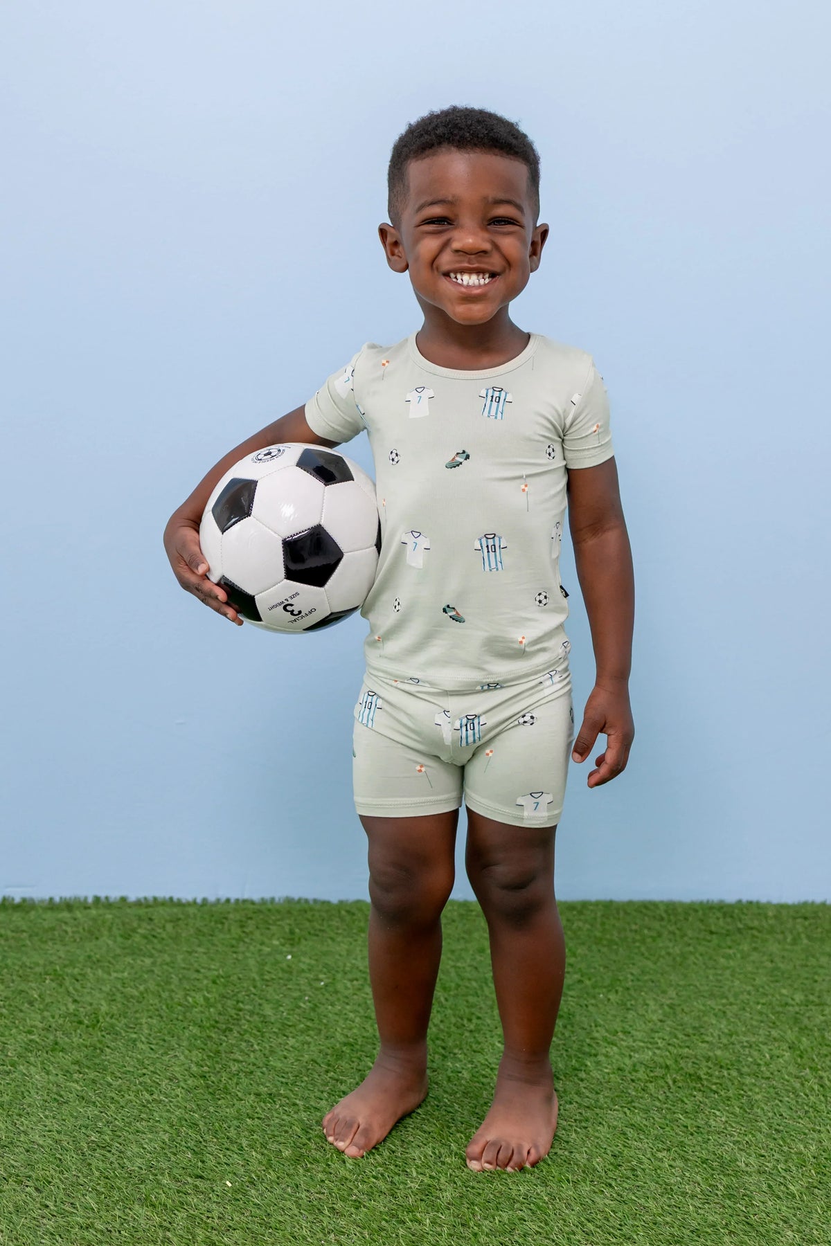 Short Sleeve Pajamas in Soccer