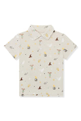 Toddler Short Sleeve Polo in Starry Icon