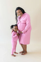 Long Sleeve Pajamas in Apple Blossom