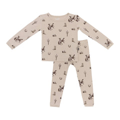 Long Sleeve Pajamas in Classic Cowboy