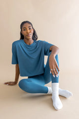Adult Scrunch Socks in Cloud