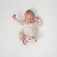 Zippered Romper in Blush