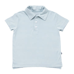 Toddler Short Sleeve Polo in Fog