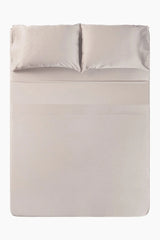 Bamboo Sateen Sheet Set in Sand Stone