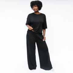 Women's Wide Leg Pant in Midnight