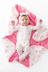Baby Blanket in Toile Ballet
