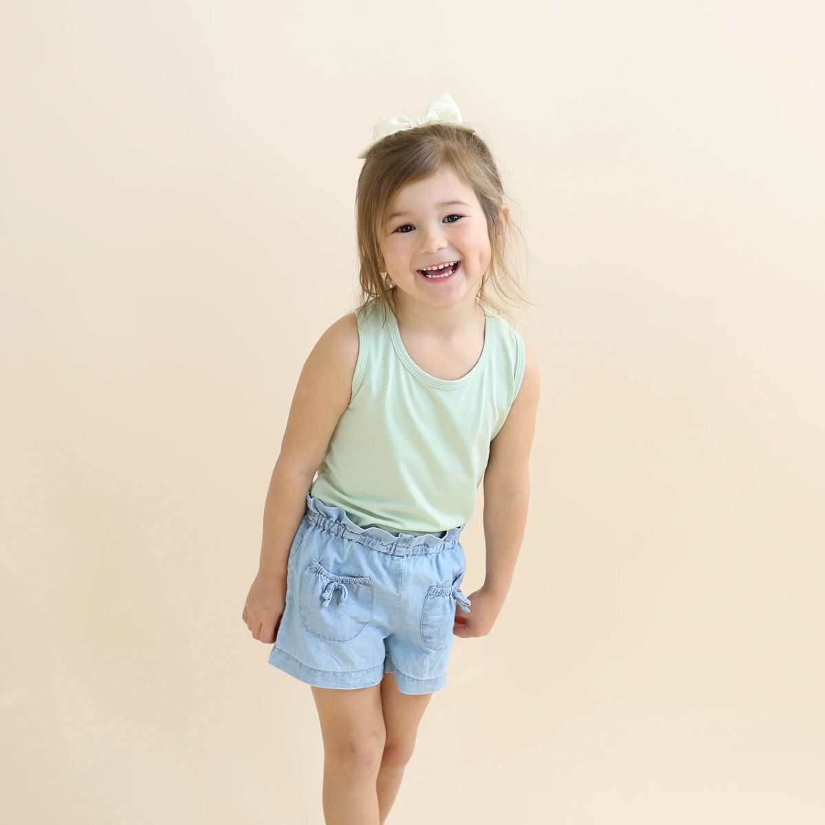 Toddler Tank Top in Basil
