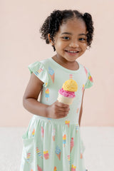 Pocket Dress in Mint Ice Cream