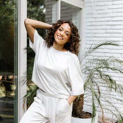Women's Short Sleeve Tee in Oat