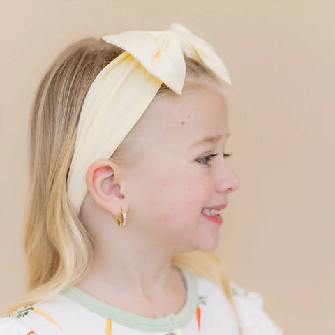 Bow Headband in Chamomile