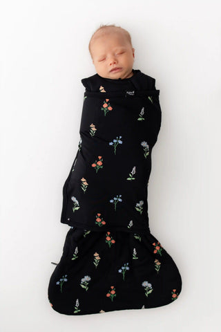 Sleep Bag Swaddler in Midnight Wildflower 1.0