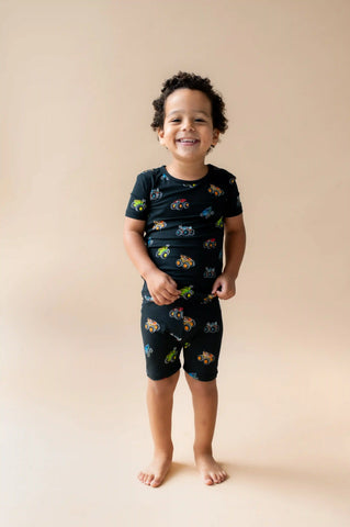 Short Sleeve Pajamas in Monster Truck