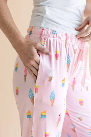 Women's Lounge Pants in Sakura Ice Cream
